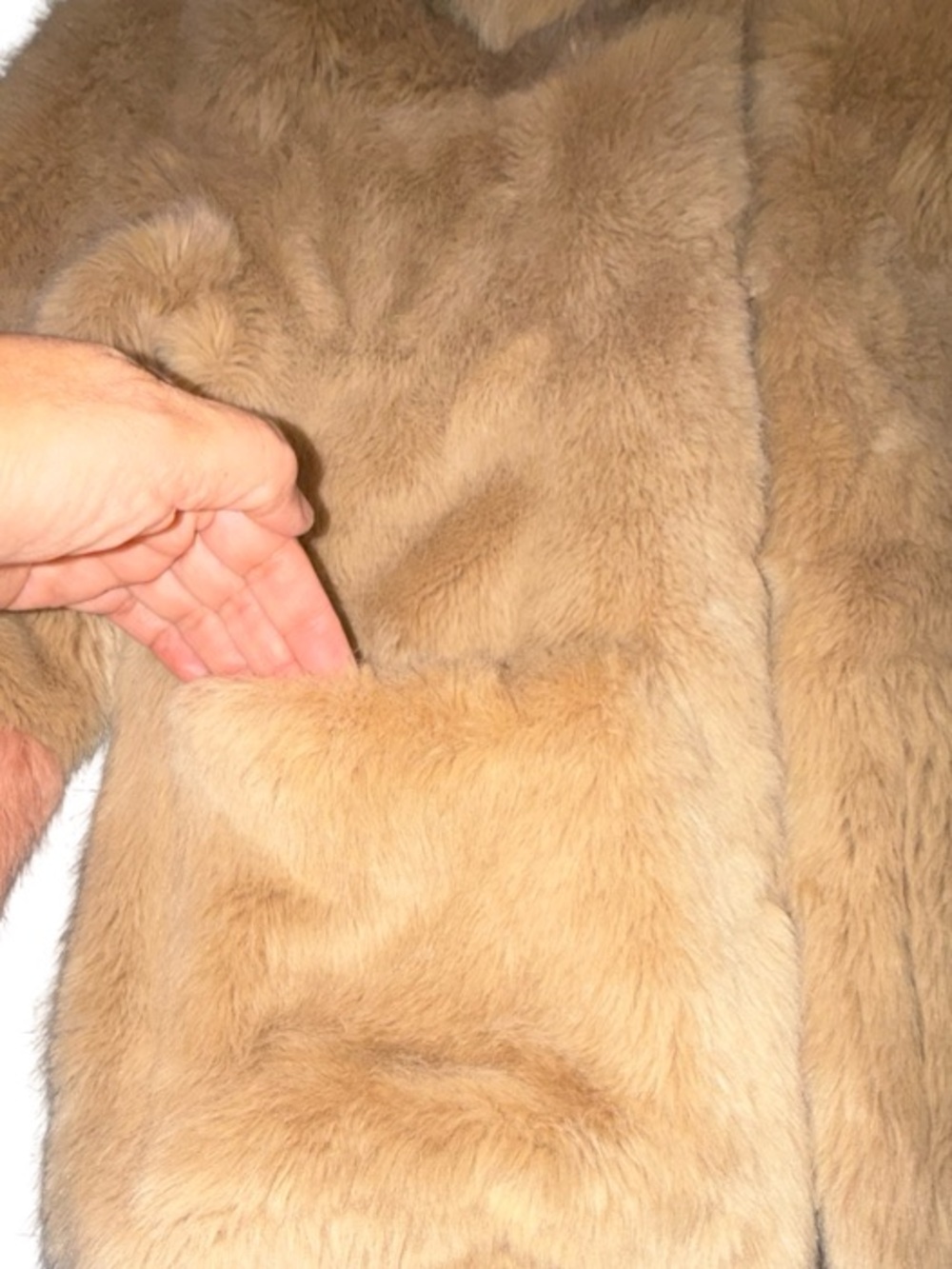 Zara Girls Faux Fur Coat Tan & Pink Size 10 (140 cm) - Picture 14 of 17